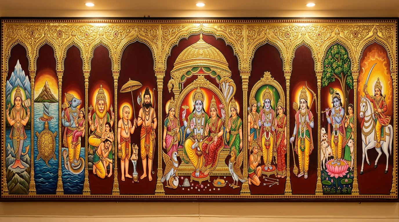 10 Avatharams of Lord Perumal
